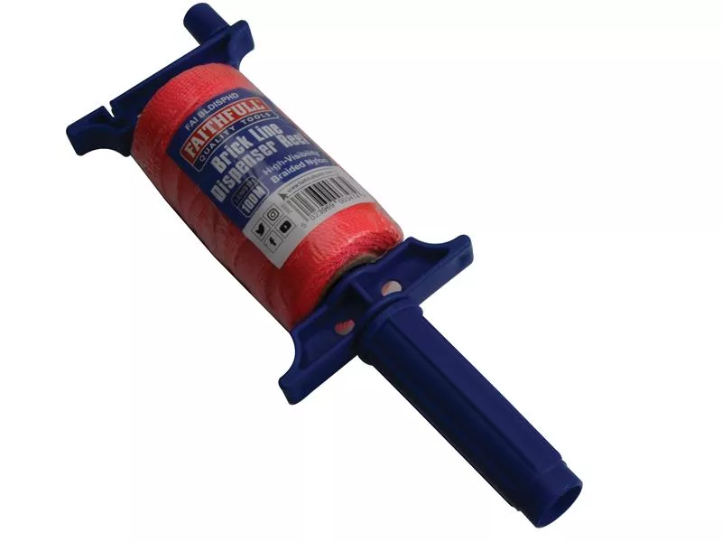 FAITHFULL Brick Line Dispenser Reel & HV Line (100m/330ft)