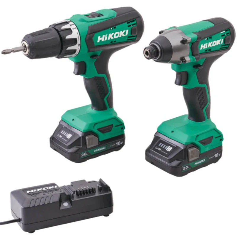 HIKOKI 18V Twin Kit (2x2Ah, DV18DF/WH18DF)