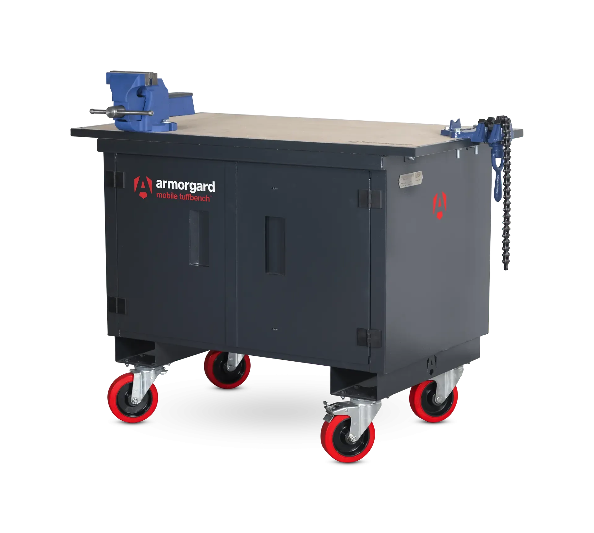 ARMORGARD Tuffbench with Vices (1120x705x920mm) - Image 4