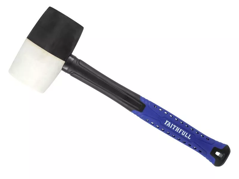 FAITHFULL Black & White Fibreglass Mallet (908g/32oz/2lb) - Image 2