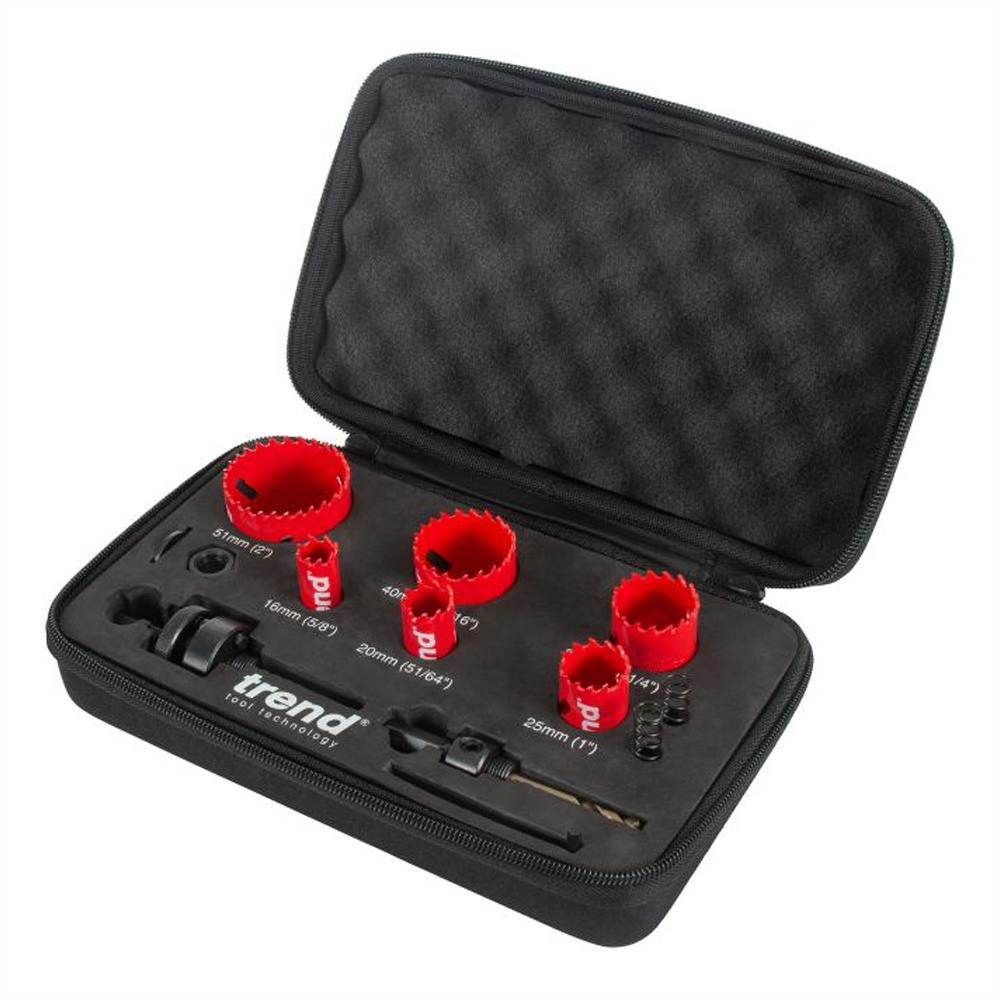 TREND Electricians Holesaw Set (6 Piece, 8% Cobalt)