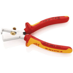 Alternative view of KNIPEX Insulation Stripper with Opening Spring (160mm, VDE Grip)