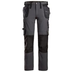 SNICKERS AW Full Stretch Trouser with Holster Pockets (Steel Grey/Black)