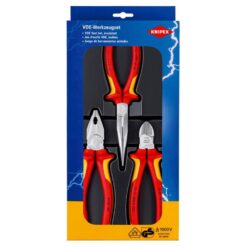 KNIPEX Electro Pliers Set (3 Piece, VDE Grip)