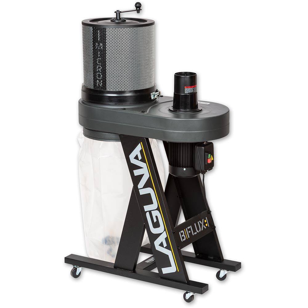 LAGUNA 220V Dust Extractor (1Hp, Fine Filter, B/Flux 1, Unassembled)