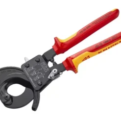 KNIPEX Ratchet Action Cable Cutter (32mm, 250mm, VDE Grip)