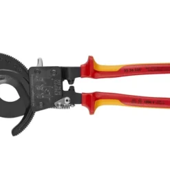 KNIPEX Ratchet Action Cable Cutter (32mm, 250mm, VDE Grip) - Image 3