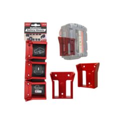 STEALTHMOUNTS Battery Mounts (Milwaukee 18V, Red, 6 Piece)