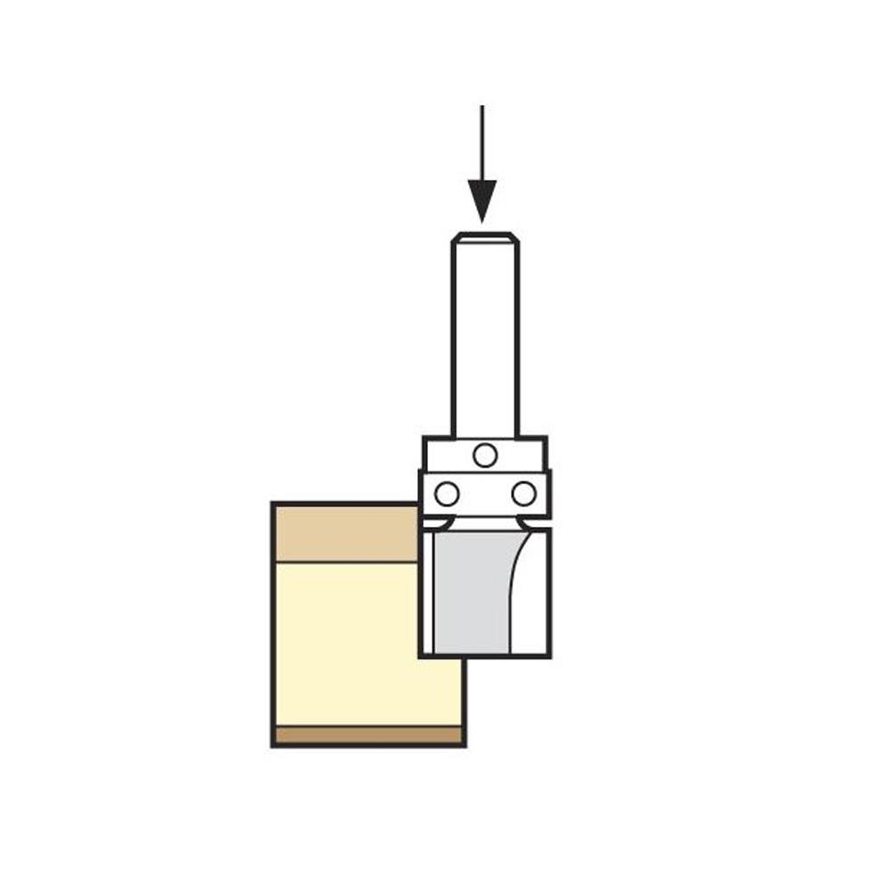 TREND Bearing Guided Template Profiler (9.5x25mm, 1/4" Shank) - Image 7