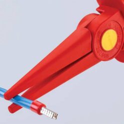 Alternative view of KNIPEX Plastic Snipe Nose Pliers (220mm, Insulating Plastic Grip)