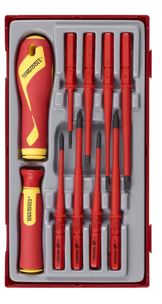 TENGTOOLS VDE Interchangeable Screwdriver Set (10 Piece)
