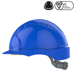 JSP Evo2 Safety Helmet (Blue, Non Vented) - Image 3