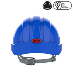 JSP Evo2 Safety Helmet (Blue, Non Vented) - Image 4