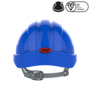 JSP Evo2 Safety Helmet (Blue, Non Vented) - Image 4
