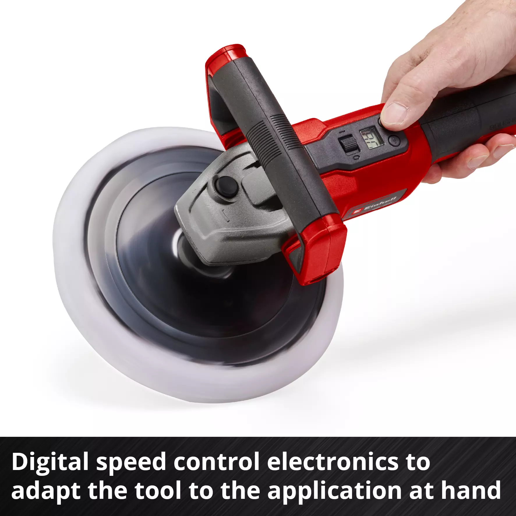 EINHELL 18V Polisher Bare Unit (180mm, CE-CP 18/180 Li E-Solo) - Image 7