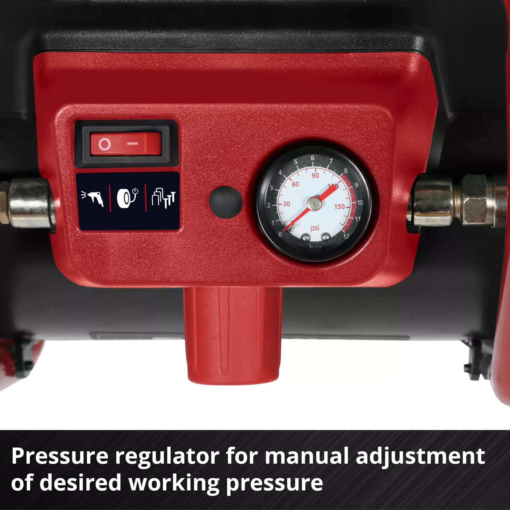 EINHELL 2x18V Compressor Bare Unit (6L, 8 Bar, TE-AC 36/150 Li OF-Solo) - Image 7