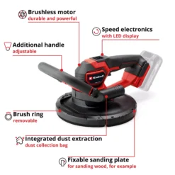 EINHELL PRO 18V Compact Drywall Sander Bare Unit (225mm, TP-DWS 18/225 LI Solo) - Image 3