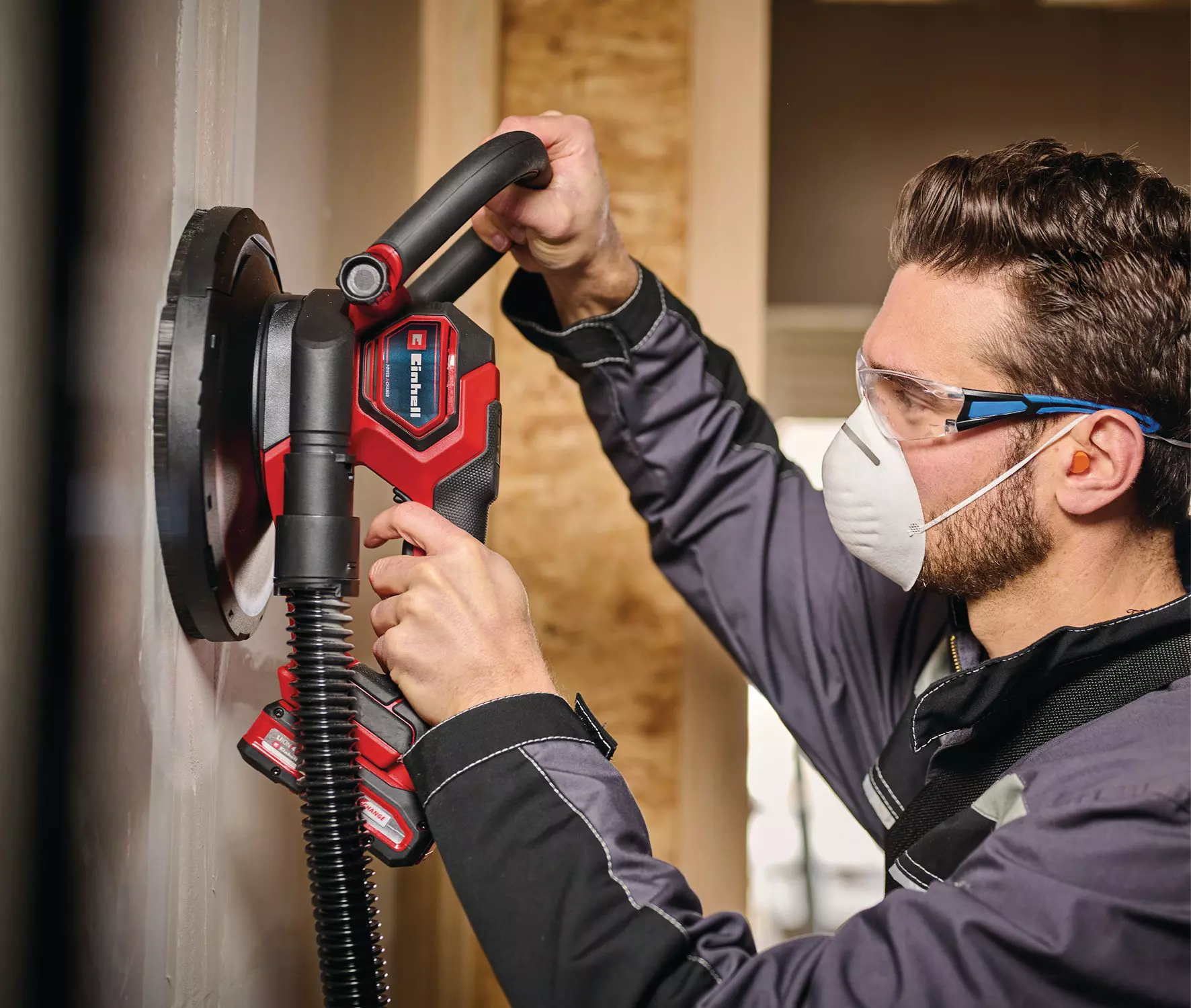 EINHELL PRO 18V Compact Drywall Sander Bare Unit (225mm, TP-DWS 18/225 LI Solo) - Image 4