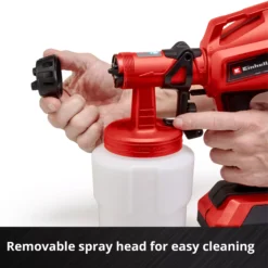 EINHELL 18V Spray Gun Bare Unit (650ml/min, 800ml, TC-SY 18/60 Li-Solo) - Image 6