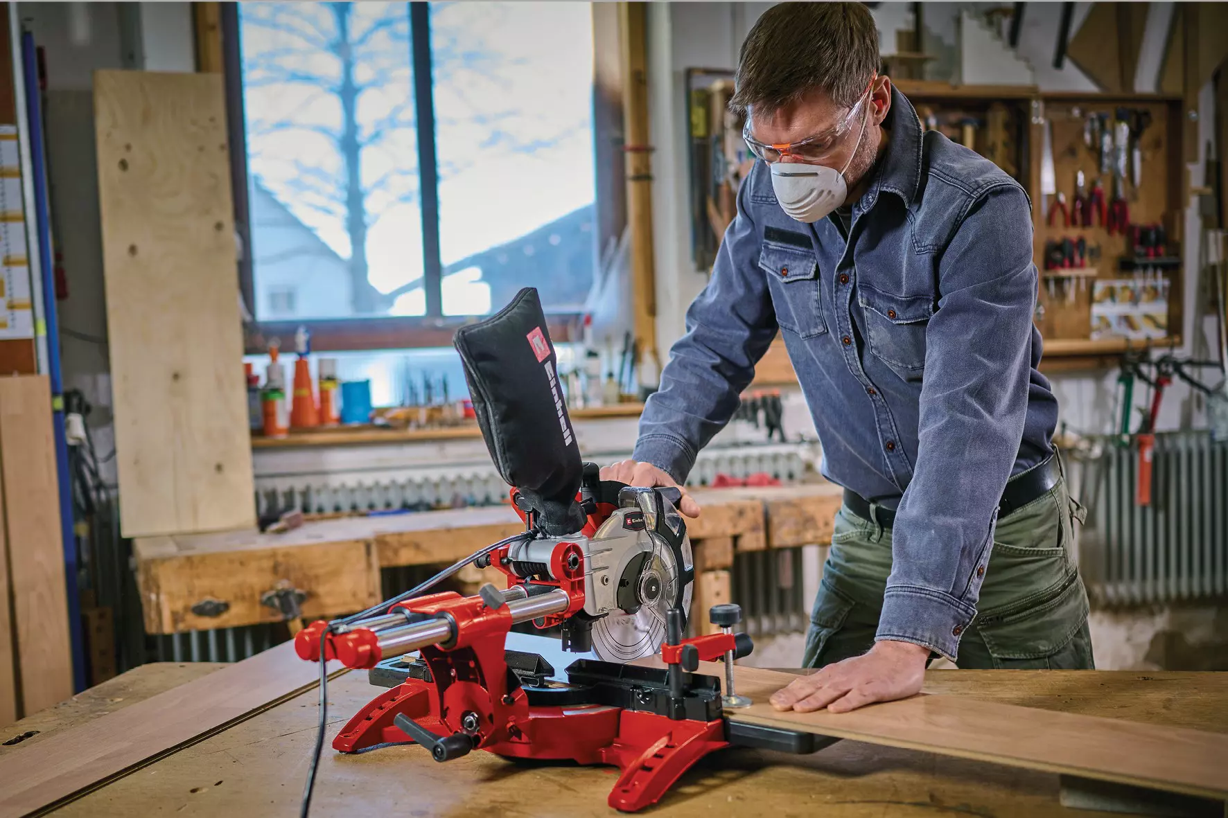 EINHELL 220V Mitre Saw (210mm, 62mmx310mm, 1800W, TC-SM 2131/2) - Image 2