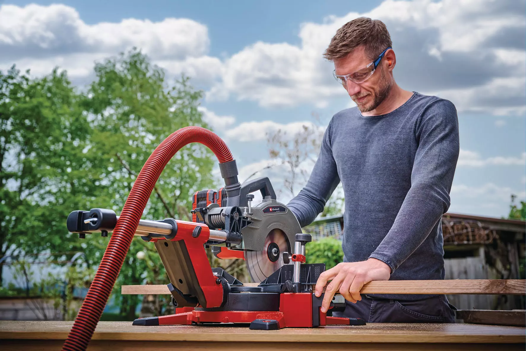EINHELL 2x18V Mitre Saw Bare Unit (254mm, 85mmx340mm, TE-SM 36/10 L Li-Solo) - Image 3