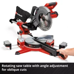 EINHELL 2x18V Mitre Saw Bare Unit (254mm, 85mmx340mm, TE-SM 36/10 L Li-Solo) - Image 4