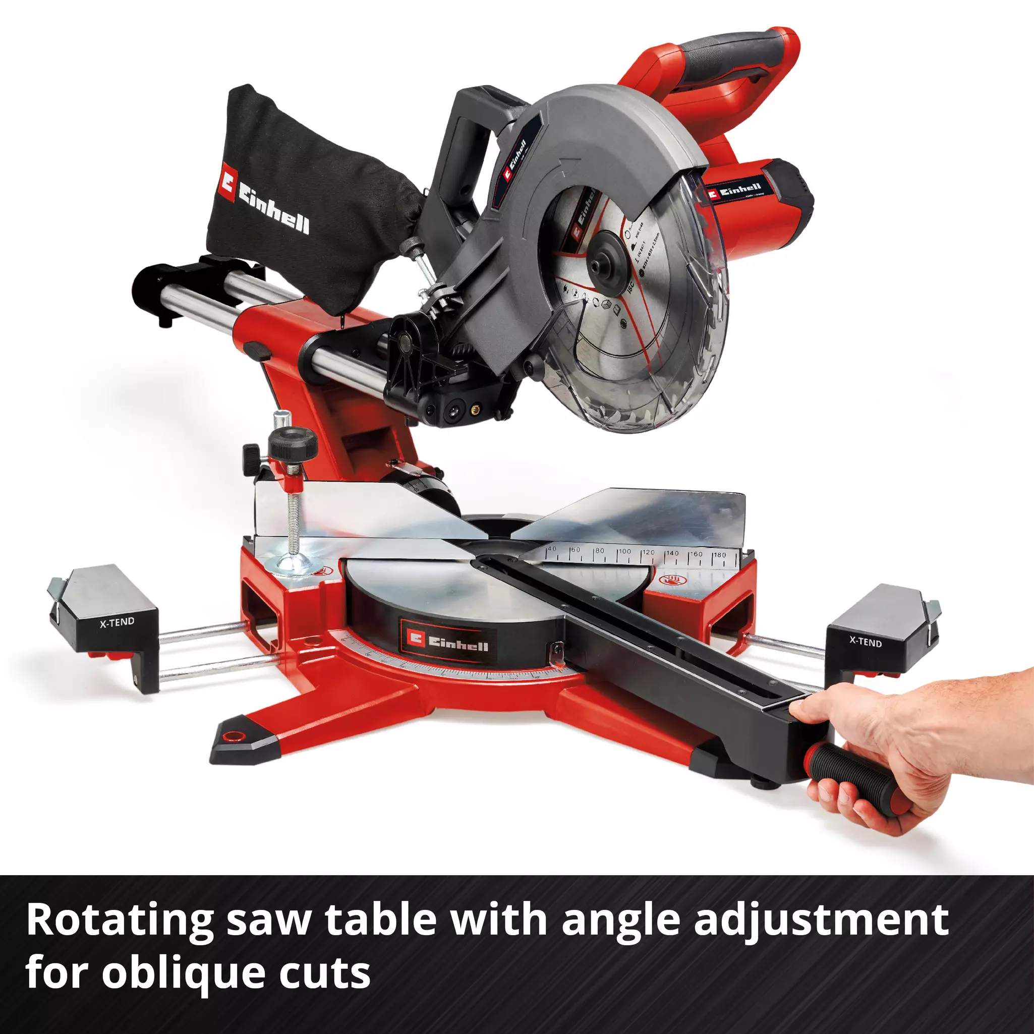 EINHELL 2x18V Mitre Saw Bare Unit (254mm, 85mmx340mm, TE-SM 36/10 L Li-Solo) - Image 4