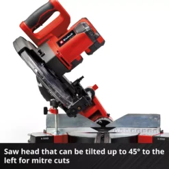 EINHELL 2x18V Mitre Saw Bare Unit (254mm, 85mmx340mm, TE-SM 36/10 L Li-Solo) - Image 5