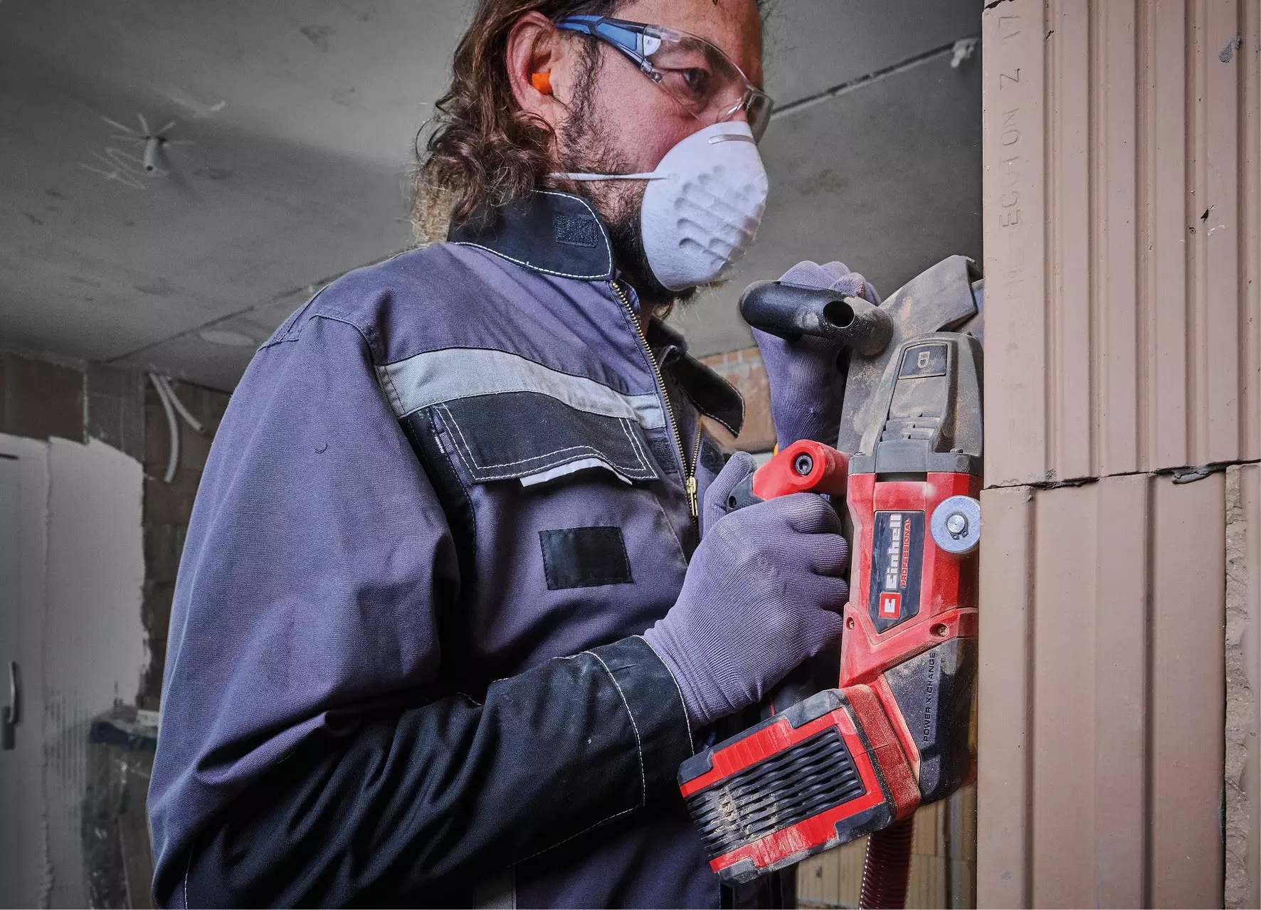 EINHELL PRO 2x18V Wall Chaser Bare Unit (125mm, TP-MA 36/30 Li Bl Solo) - Image 4