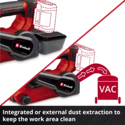 EINHELL PRO 18V Belt Sander Bare Unit (75-457mm, TP-BS 18/457 Li Bl Solo) - Image 6