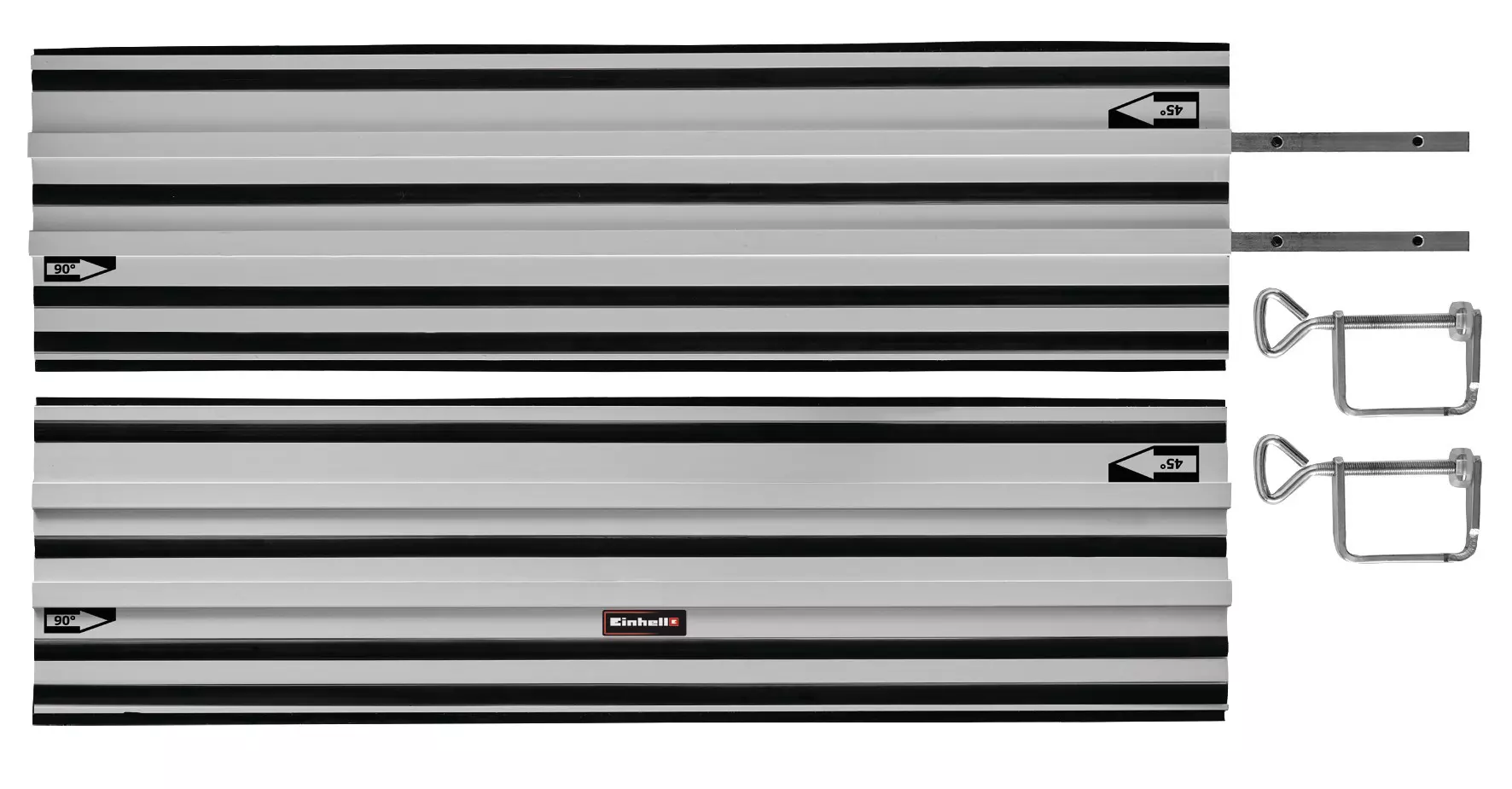 EINHELL Guide Rail Set (2x1m Rail, 2x Clamps, 2x Joining Bars)