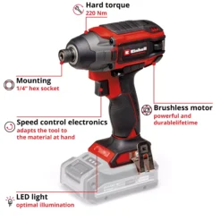 EINHELL PRO 18V Impact Driver Bare Unit (220Nm, TP-CI 18/220 Li BL) - Image 3