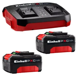 EINHELL 18V Starter Kit (2x 4Ah PXC Battery, 1x3A Twin Charger)