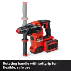 EINHELL PRO 2x18V SDS-Plus Drill Bare Unit (28mm, 3.2J, Herocco 36/28) - Image 6