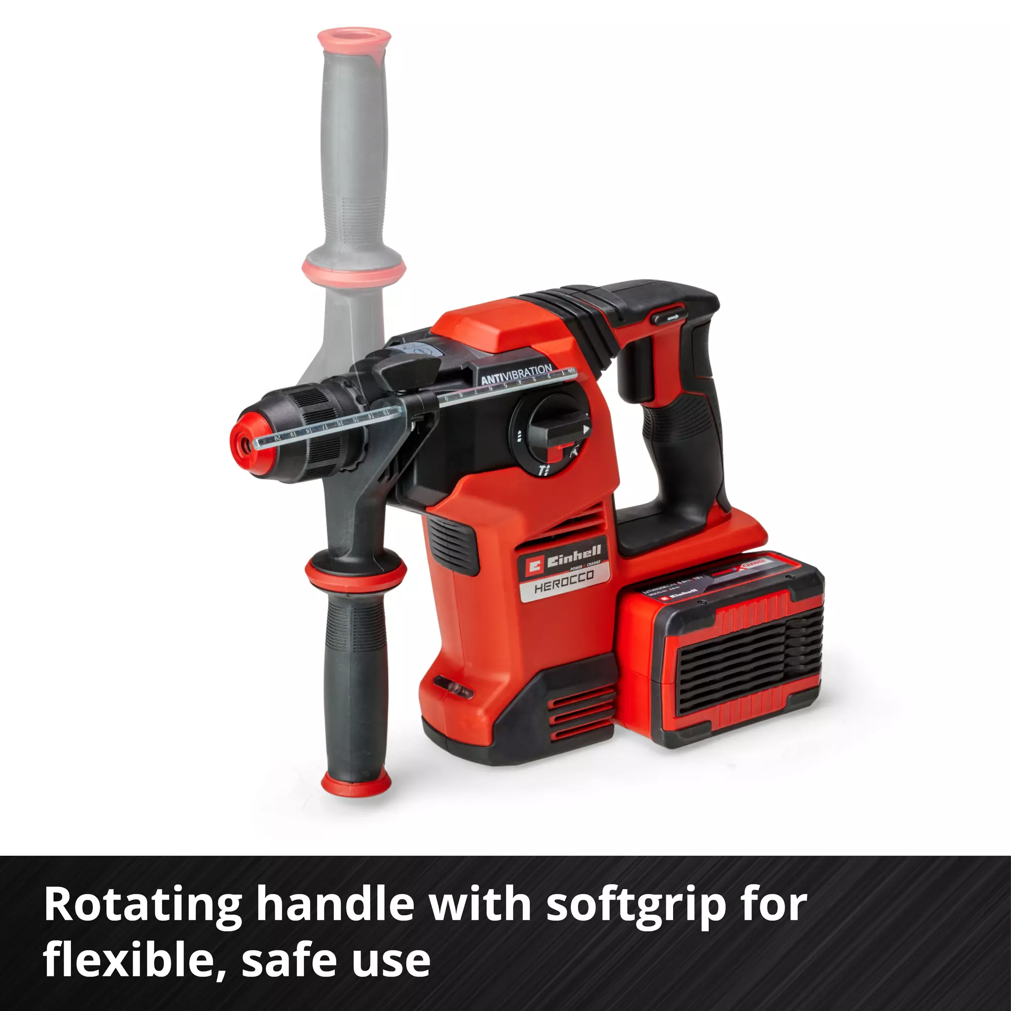 EINHELL PRO 2x18V SDS-Plus Drill Bare Unit (28mm, 3.2J, Herocco 36/28) - Image 6