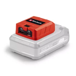 EINHELL 18V USB Battery Adaptor Bare Unit (1xUSB-A, 1x USB-C, TC-CP 18Li A/C Solo)