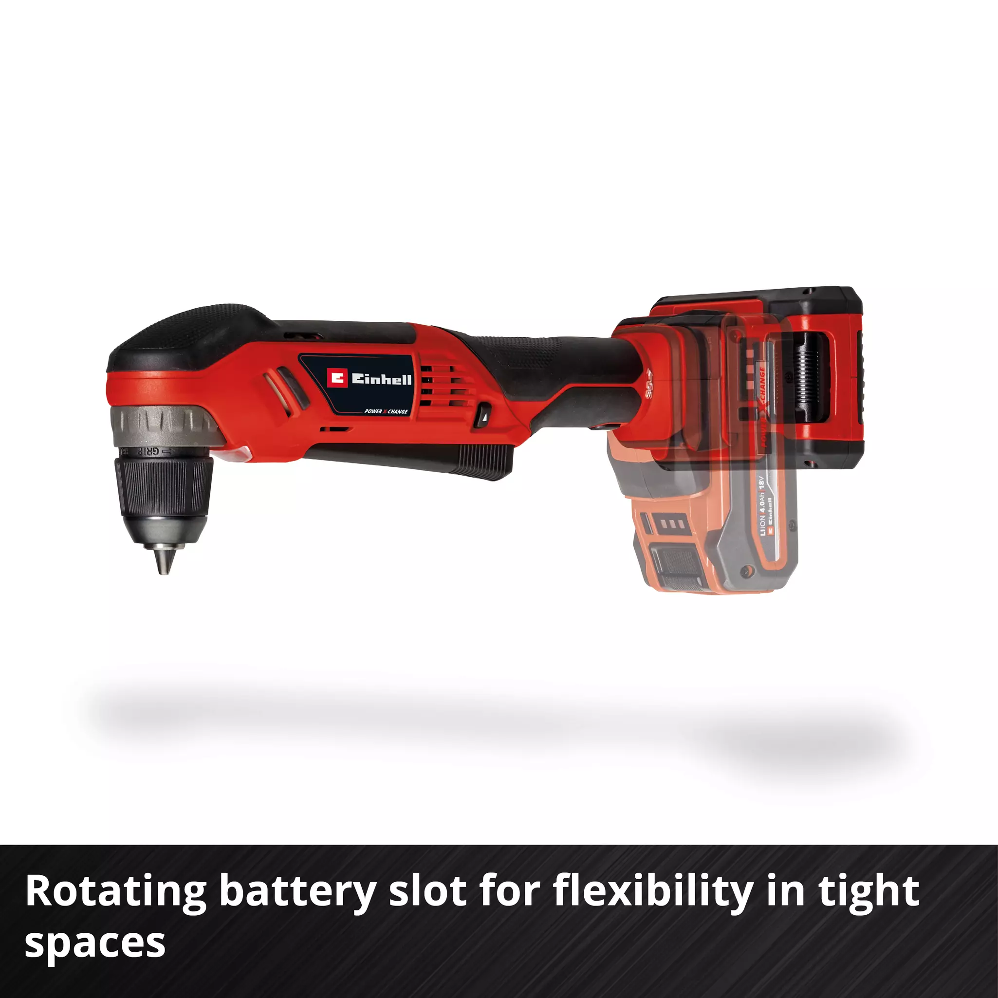 EINHELL 18v Right Angle Drill Bare Unit (10mm, 45Nm, TE-AD 18Li-Solo) - Image 7