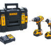 DEWALT 18V Combi Drill & Impact Driver with 2 X 5Ah Li-ion Batteries
