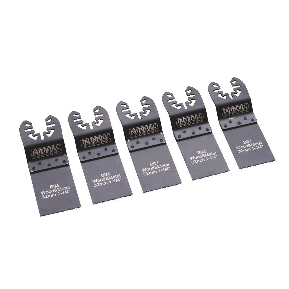 FAITHFULL 5 Piece Multi-Tool Blade Set