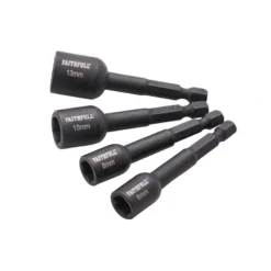 FAITHFULL 4 Piece Impact Nut Driver Set