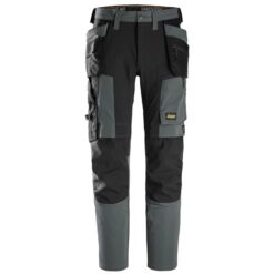 SNICKERS AW 4-Way Stretch Trouser with Holster Pockets (Steel Grey/Black)