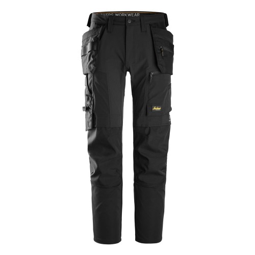 SNICKERS AW 4-Way Stretch Trousers with Holster Pockets (88, Black)