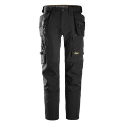 SNICKERS AW 4-Way Stretch Trousers with Holster Pockets (162, Black)