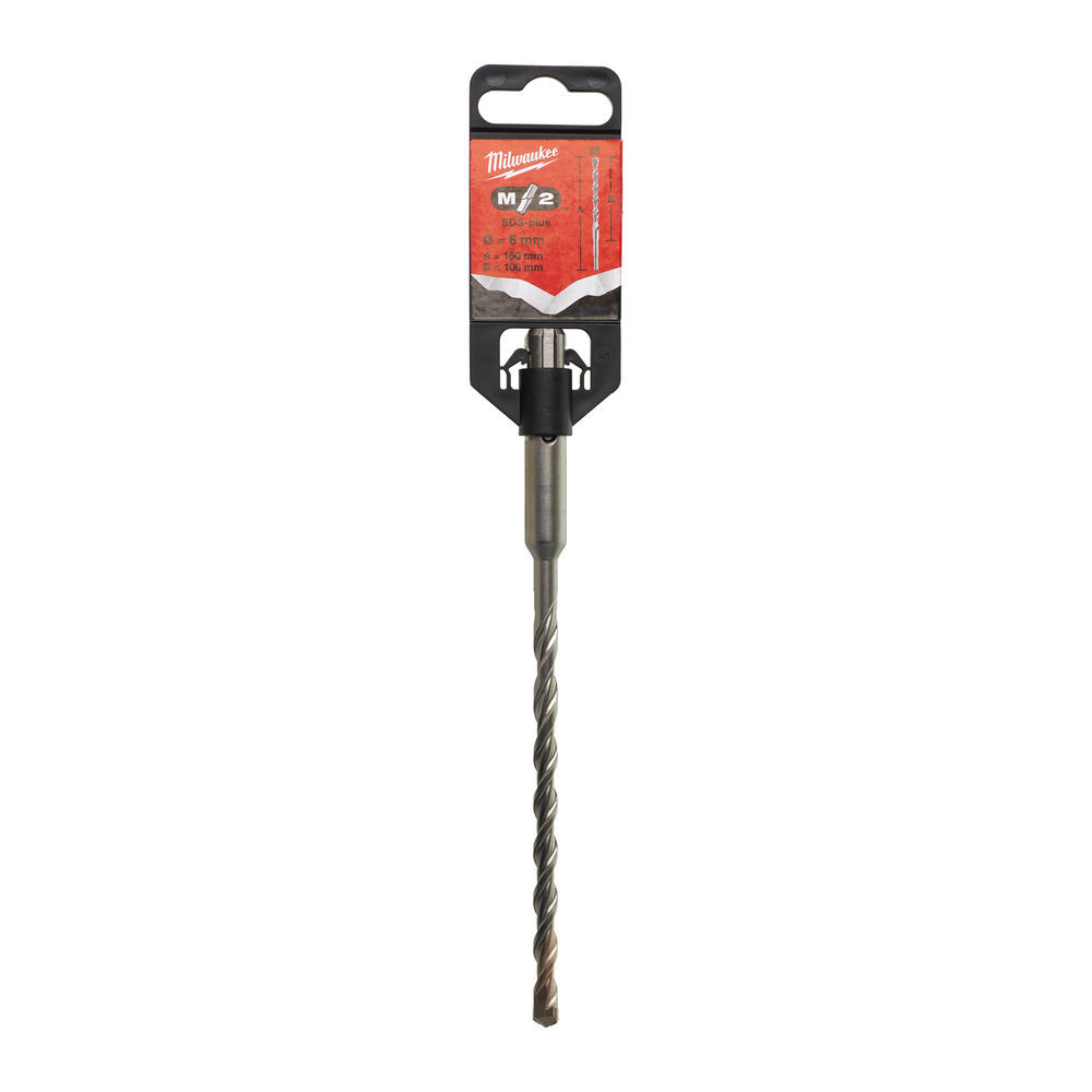 MILWAUKEE SDS-Plus Drill Bit (6mm, 100x160mm, M2, 1 Piece)