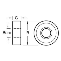 TREND Bearing (5/8" Diameter, 3/16" Bore) - Image 2