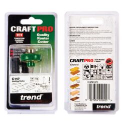 TREND Slotting Cutter (9.5mm, 31.8x9.5mm, 1/4" Shank)