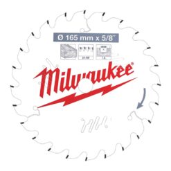 MILWAUKEE Circular Saw Blade (24T, 165x1.6x15.87mm) - Image 2