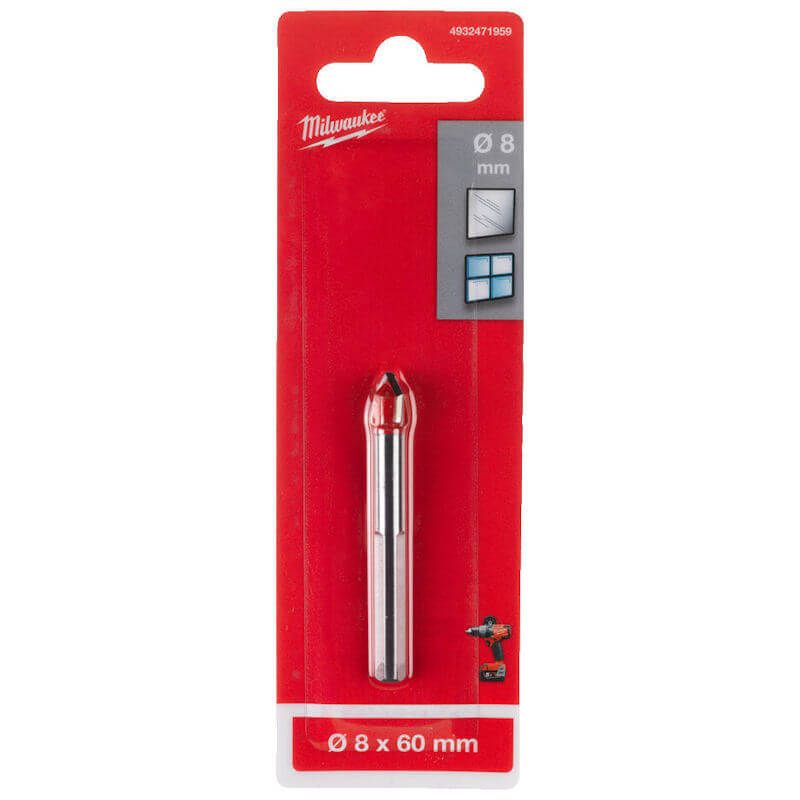 MILWAUKEE Glass & Tile Drill Bit (8mm, 60mm)