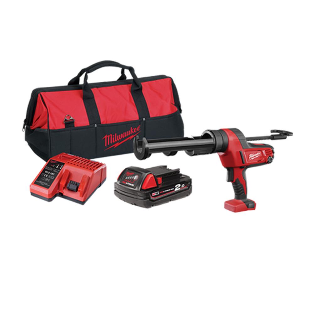 MILWAUKEE 18V Caulk Gun Kit (1x2Ah, 310ml, C18PCG310C-201B)