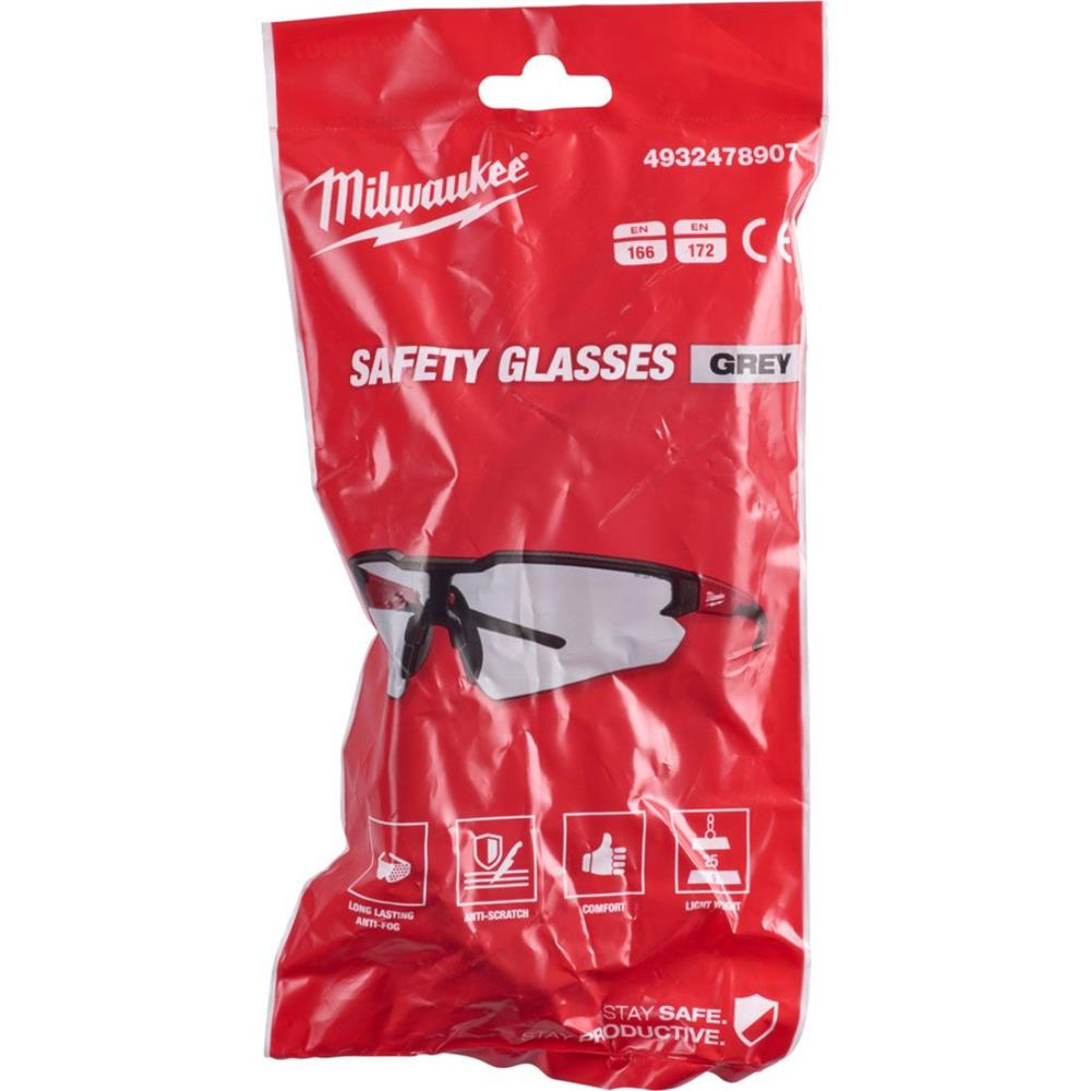 MILWAUKEE Enhanced Safety Glasses (Grey) - Image 4